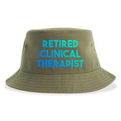 Retired Clinical Therapist Meaningful Gift Sustainable Bucket Hat