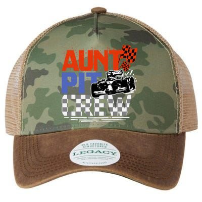 Race Car Themed Birthday Party Gift Aunt Pit Crew Costume Legacy Tie Dye Trucker Hat