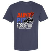 Race Car Themed Birthday Party Gift Aunt Pit Crew Costume Garment-Dyed Heavyweight T-Shirt