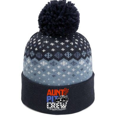 Race Car Themed Birthday Party Gift Aunt Pit Crew Costume The Baniff Cuffed Pom Beanie