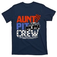 Race Car Themed Birthday Party Gift Aunt Pit Crew Costume T-Shirt