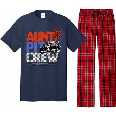 Race Car Themed Birthday Party Gift Aunt Pit Crew Costume Pajama Set