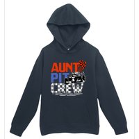 Race Car Themed Birthday Party Gift Aunt Pit Crew Costume Urban Pullover Hoodie