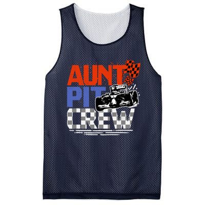 Race Car Themed Birthday Party Gift Aunt Pit Crew Costume Mesh Reversible Basketball Jersey Tank