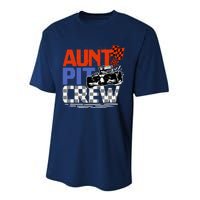 Race Car Themed Birthday Party Gift Aunt Pit Crew Costume Performance Sprint T-Shirt