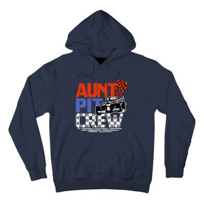 Race Car Themed Birthday Party Gift Aunt Pit Crew Costume Tall Hoodie