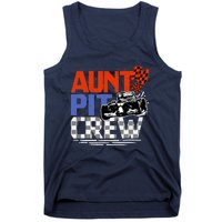 Race Car Themed Birthday Party Gift Aunt Pit Crew Costume Tank Top