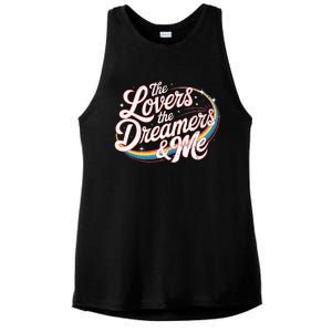 Rainbow Connection The Lovers The Dreamers Ladies PosiCharge Tri-Blend Wicking Tank