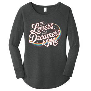 Rainbow Connection The Lovers The Dreamers Women's Perfect Tri Tunic Long Sleeve Shirt