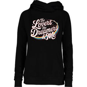 Rainbow Connection The Lovers The Dreamers Womens Funnel Neck Pullover Hood