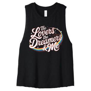 Rainbow Connection The Lovers The Dreamers Women's Racerback Cropped Tank