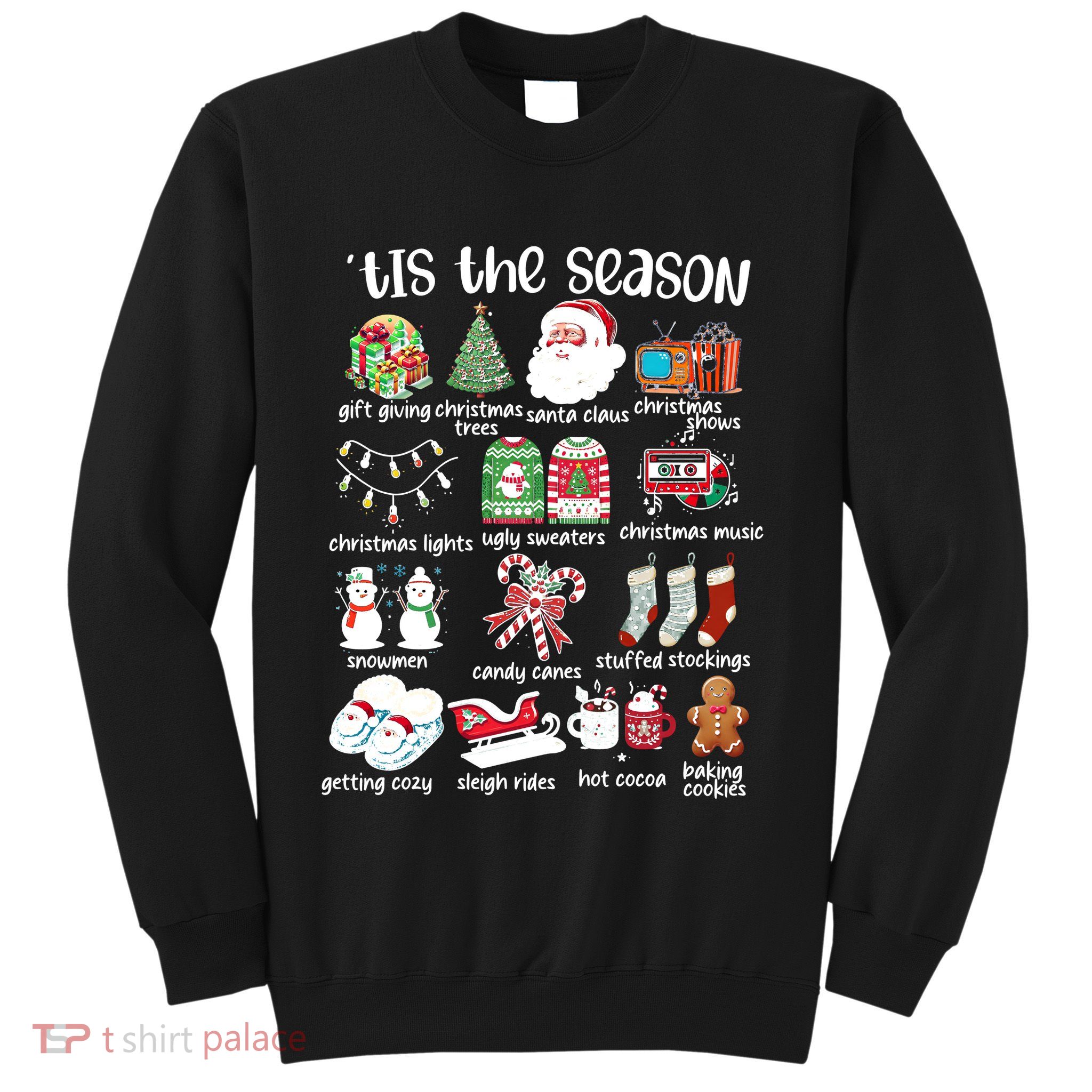 Retro Christmas Tis The Season Sweatshirt