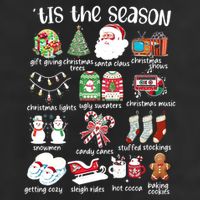 Retro Christmas Tis The Season Adult Drive Performance Visor