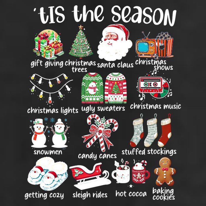 Retro Christmas Tis The Season 11oz C Handle Ceramic Mug