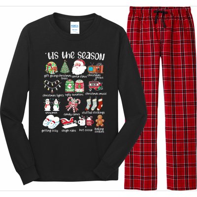 Retro Christmas Tis The Season Long Sleeve Pajama Set