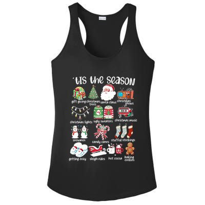Retro Christmas Tis The Season Ladies PosiCharge Competitor Racerback Tank