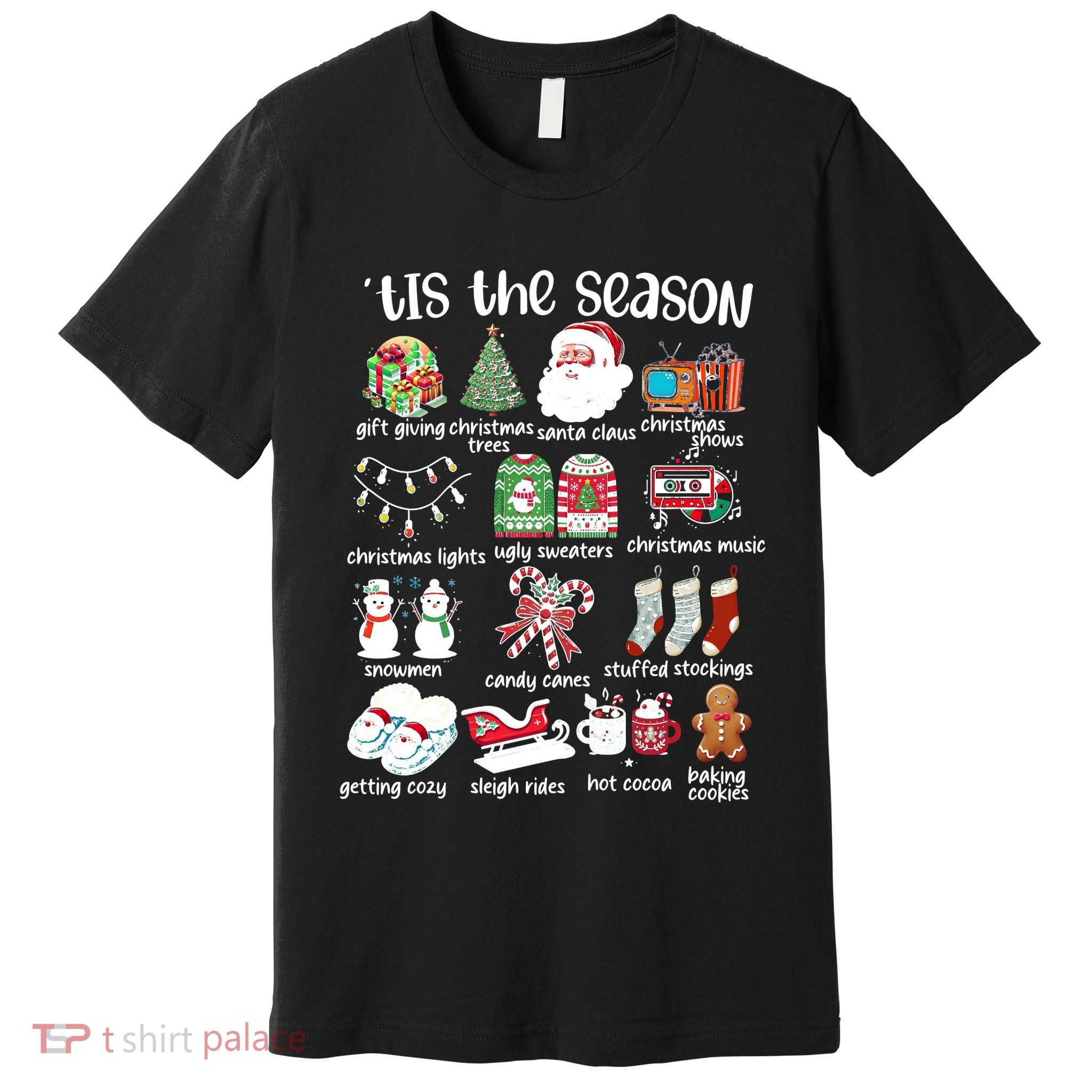 Retro Christmas Tis The Season Premium T-Shirt