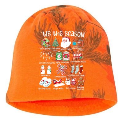 Retro Christmas Tis The Season Kati - Camo Knit Beanie