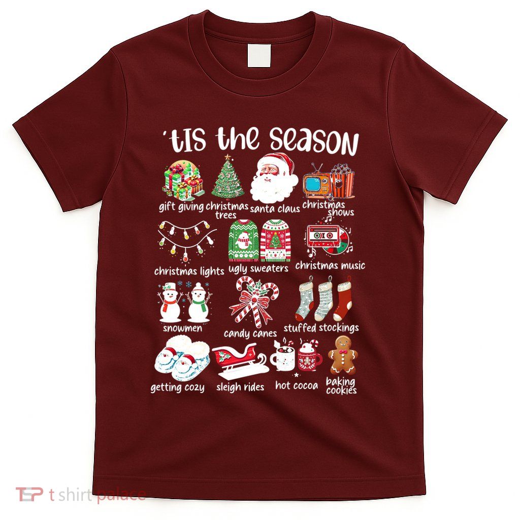 Retro Christmas Tis The Season T-Shirt