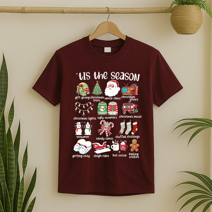 Retro Christmas Tis The Season T-Shirt