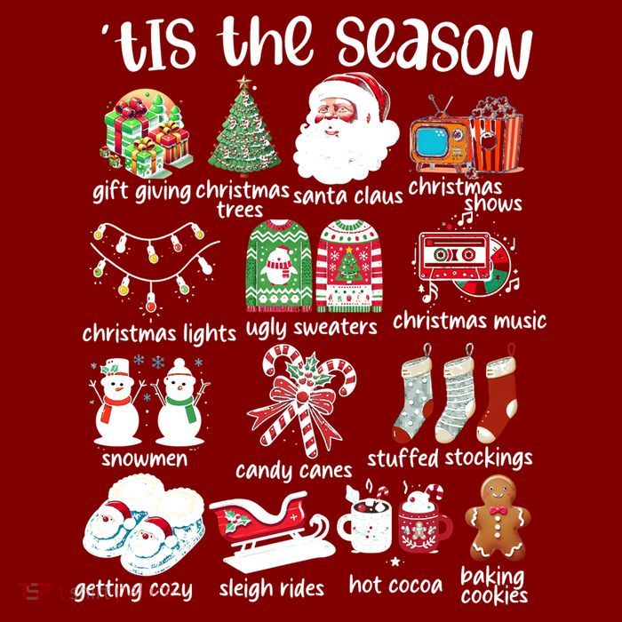 Retro Christmas Tis The Season T-Shirt