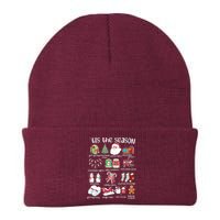 Retro Christmas Tis The Season Knit Cap Winter Beanie