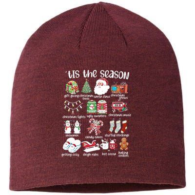 Retro Christmas Tis The Season Sustainable Beanie