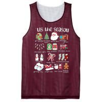 Retro Christmas Tis The Season Mesh Reversible Basketball Jersey Tank