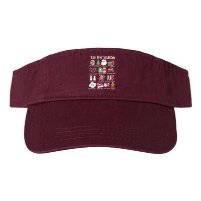 Retro Christmas Tis The Season Valucap Bio-Washed Visor