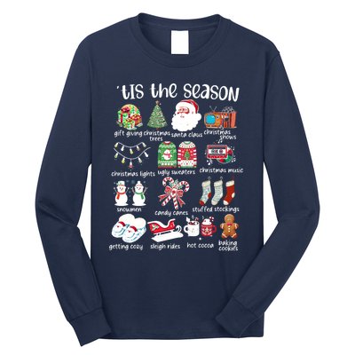 Retro Christmas Tis The Season Long Sleeve Shirt