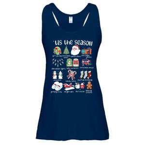 Retro Christmas Tis The Season Ladies Essential Flowy Tank