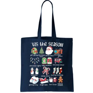 Retro Christmas Tis The Season Tote Bag