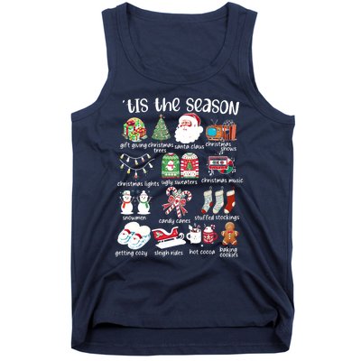 Retro Christmas Tis The Season Tank Top