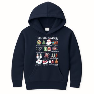 Retro Christmas Tis The Season Kids Hoodie