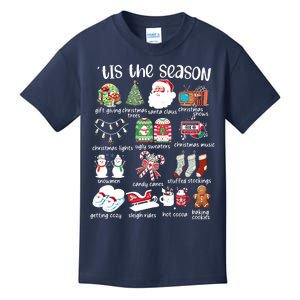 Retro Christmas Tis The Season Kids T-Shirt