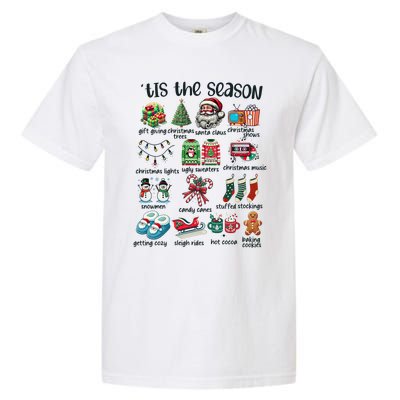 Retro Christmas Tis The Season Garment-Dyed Heavyweight T-Shirt