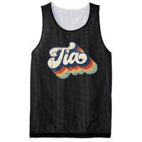 Retro Cute Tia for Auntie Best Tia Ever Aunt Mesh Reversible Basketball Jersey Tank