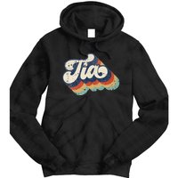 Retro Cute Tia for Auntie Best Tia Ever Aunt Tie Dye Hoodie