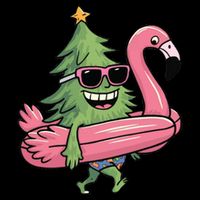 Retro Christmas Tree Beach Vacation Christmas In July Bag