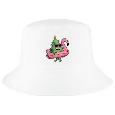 Retro Christmas Tree Beach Vacation Christmas In July Cool Comfort Performance Bucket Hat