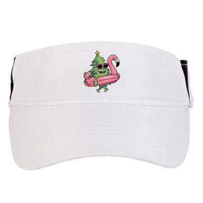 Retro Christmas Tree Beach Vacation Christmas In July Adult Drive Performance Visor