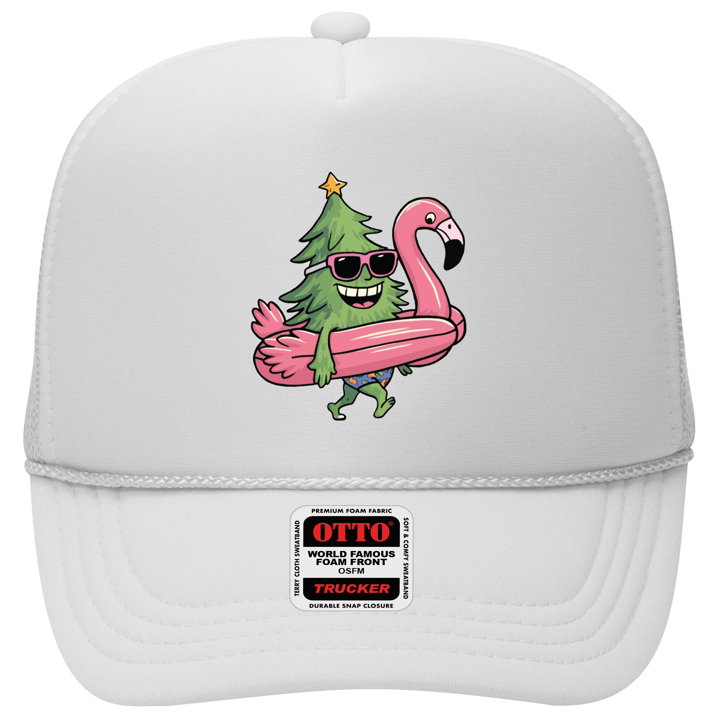 Retro Christmas Tree Beach Vacation Christmas In July Hat