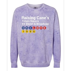 Raising CaneS Times Square Colorblast Crewneck Sweatshirt