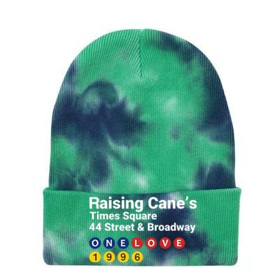 Raising CaneS Times Square Tie Dye 12in Knit Beanie