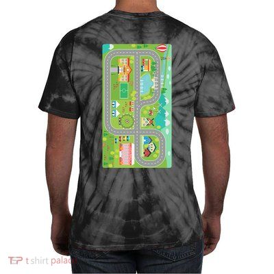 Race Car Track Funny Parent Trap Tie-Dye T-Shirt