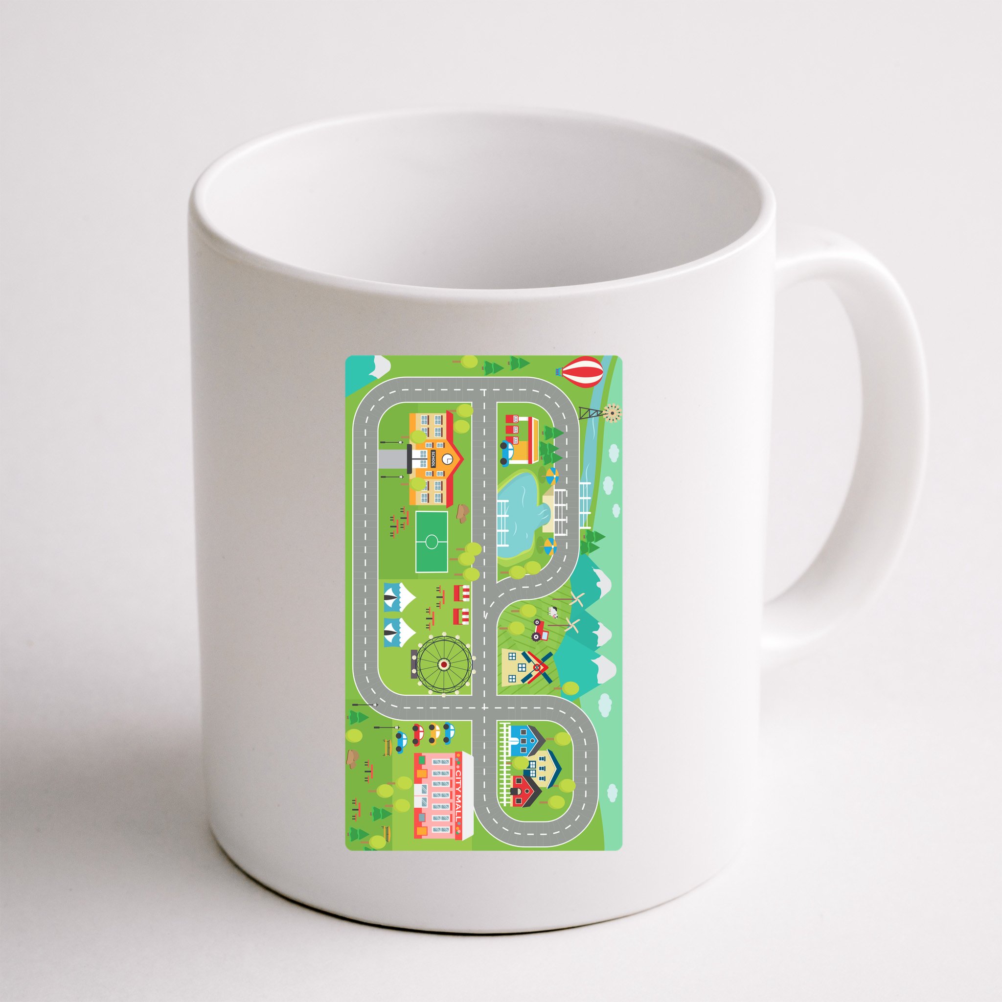 Race Car Track Funny Parent Trap Mug