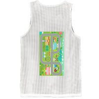 Race Car Track Funny Parent Trap Mesh Reversible Basketball Jersey Tank