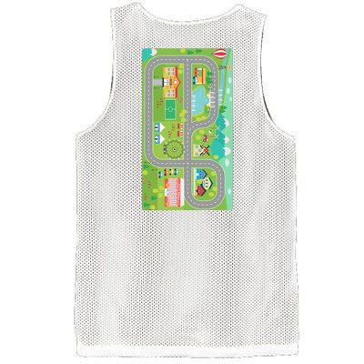 Race Car Track Funny Parent Trap Mesh Reversible Basketball Jersey Tank