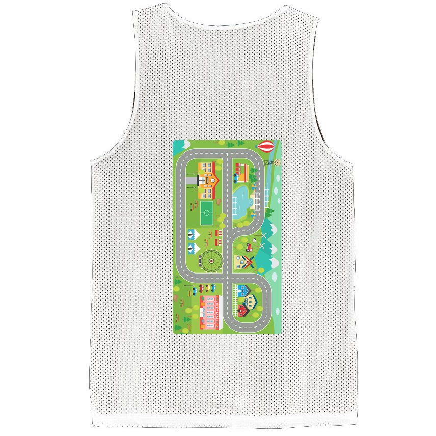 Race Car Track Funny Parent Trap Mesh Reversible Basketball Jersey Tank