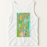 Race Car Track Funny Parent Trap Tank Top